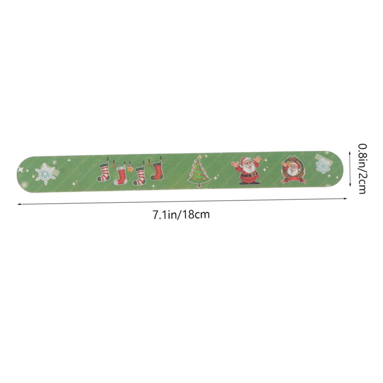 Nagelfeilen aus Eva mit Weihnachtlichen 24 Stück Maniküre und Pediküre Accessoire Zufälliger Stil für Zuhause und Natürliche Nägel