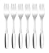 Produktbild Hackman Savonia Menügabel, 6er Set, Speisegabel, Gabel, Besteck, Edelstahl, L 19 cm, 1009201