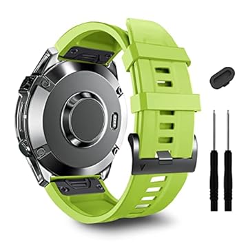 ZPJPPLX Pulseira de silicone de ajuste rápido de 22 mm compatível com Garmin Fenix 8 AMOLED 47 mm/7 Pro/7/6 Pro/6/5 Plus/5, pulseiras esportivas de substituição para Fenix E/Forerunner