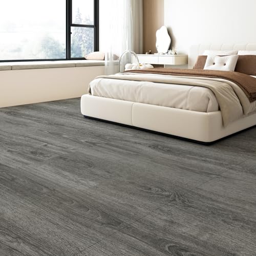 Image of Art3d 30-Pack Peel and Stick Flooring Wood Planks, 12 x 12 in, Grey Oak