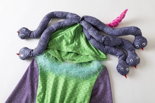 Disfraz Celia Monsters Inc para niñas con diadema Medusa miniatura 3