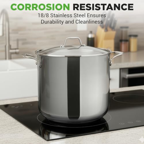 NutriChef 19-Quart Induction Stockpot