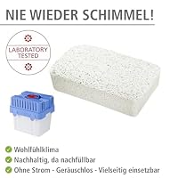 WENKO Nachfüllpack für Feuchtigkeitskiller 5 kg, Granulatblock für Raumentfeuchter, fasst bis zu 8 l Feuchtigkeit, laborgeprüft, reduziert Schimmel & Gerüche, Weiß – Ansicht 2