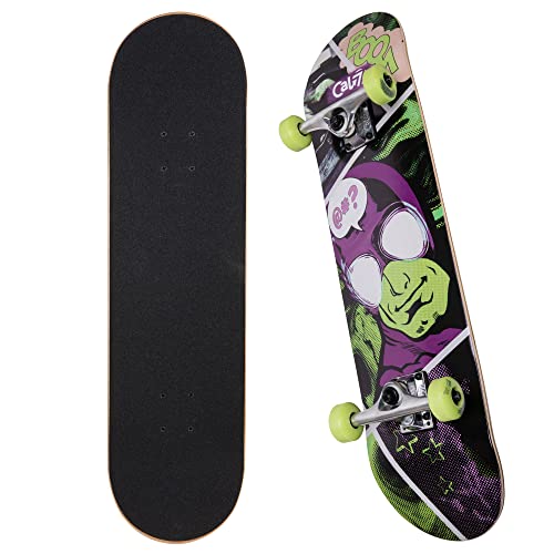 Cal 7 Complete Standard Skateboard 7.5-8-Inch Deck (7.75