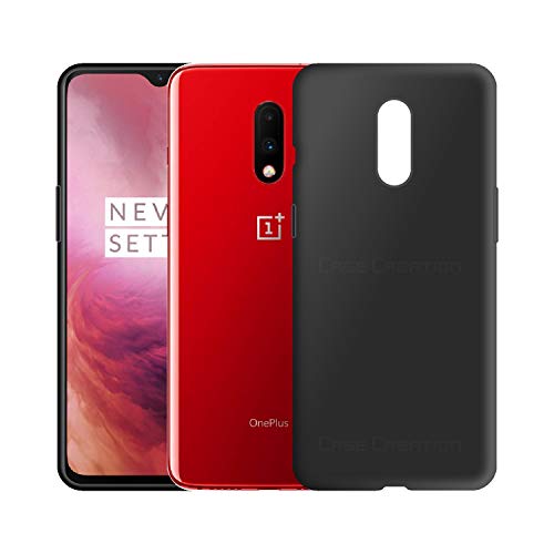 Image of Case Creation Luxurious OG Series for Oneplus7 Case Cover,Anti-Dirty Slim Case Frosted Matte Cute Candy TPU Raised Bezel (Splash of Color) Back Cover for Oneplus 7 -Black