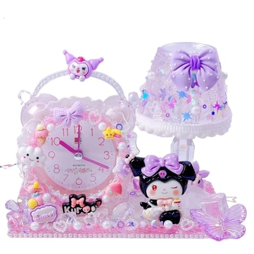 子供用DIY目覚まし時計自作かわいい時計女の子学生教育目覚まし手作りおもちゃ材料パッケージ (スタイル4)