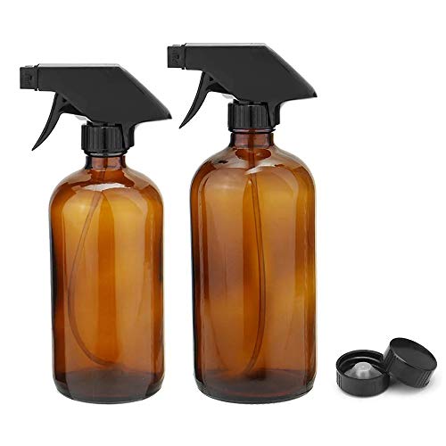 Preisvergleich Produktbild YuYzHanG Sprühflasche 250 / 500ml Braunglas Sprayer Auslöser for Aromaspender Desinfektions-Spray-Flaschen zur Reinigung von Gartenarbeit und Fütterung (Color : Amber, Size : 250ml)