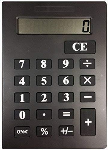 One Huge Jumbo Calculator with Oversize Display- Black