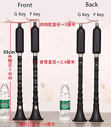 Bamboo Flute BAU Hengplay BAU Dizi F/G Key Hengplay BAU Alt Bassflöte Anfänger Instrument (Color : F)