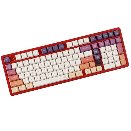 Image of YMDK 143 Smoke Cloud Keycaps Dye-Sub Thick PBT Cherry Profile Key caps for TKL 61 64 68 75 87 96 104 108 GMMK MX Mechanical Keyboard
