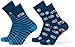Produktbild 2 Paar Lustige Socken | gemusterte Socken mit verschiedenen Motiven und Farben | Mit Piqué-Komfortbund | Aus Baumwolle, Polyamid und Elasthan Farbe Bully Größe 42-47