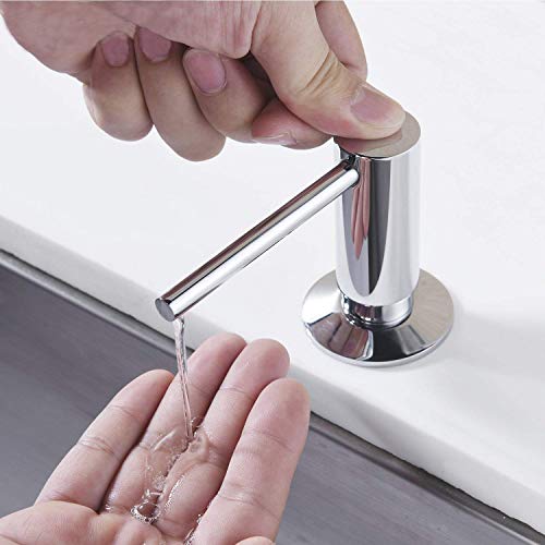 Samodra 18100806 Sink Soap Dispenser, Metal Pump Head Liquid Lotion Countertop Kitchen Bathroom Soap Dispenser thumb #3