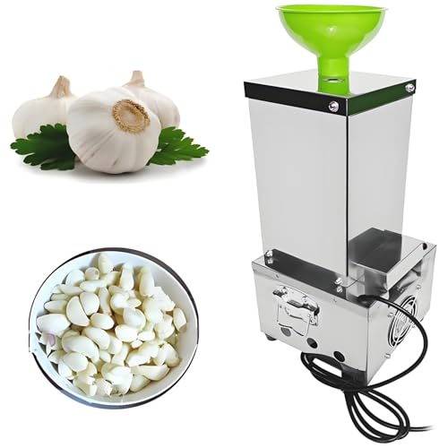 Macchina industriale per sbucciare l'aglio da 200 W con tramoggia da 25 kg/h, macchina elettrica per la separazione dell'aglio, macchina commerciale per sbucciare l'aglio in acciaio inossidabile