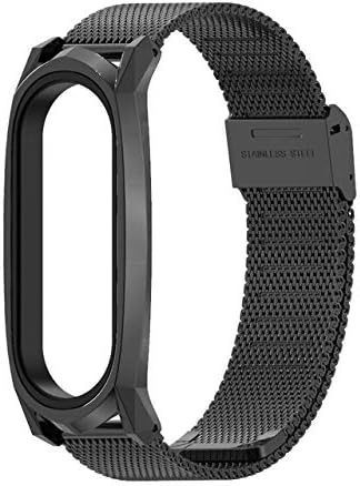 Correa de reloj de metal de acero inoxidable para Xiaomi Mi Band 5, compatible con correas de muñeca ajustables para Xiaomi Band 4 Mi Band 3, disponible en Yaxa Venezuela
