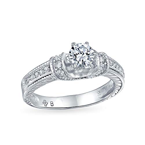 Image of Art Deco Style Square Princess Cut 3 Stone Past Present Future Promise CZ Engagement Wedding Ring Sterling Silver