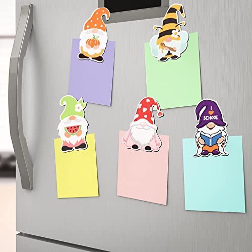 Imanes decorativos de gnomo para refrigerador 24 unidades miniatura 6