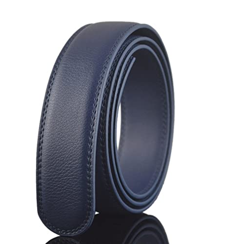 Automatic Buckle Belt Men Cow Leather Male Strap Alloy Buckle (Color : A Size : 110cm) (A 120cm)2