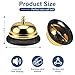 2 Packs Call Bell Loud Clear Desk Bell with Anti-Rust Steel 3.3 Inch Durable Service Bells for Hotels, Classrooms, Restaurants, Reception Areas