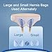 Hernia Belts for Men and Women, Inguinal Hernia Support Belt with 4 Removable Compression Pads, Adjustable Adult Version(M)