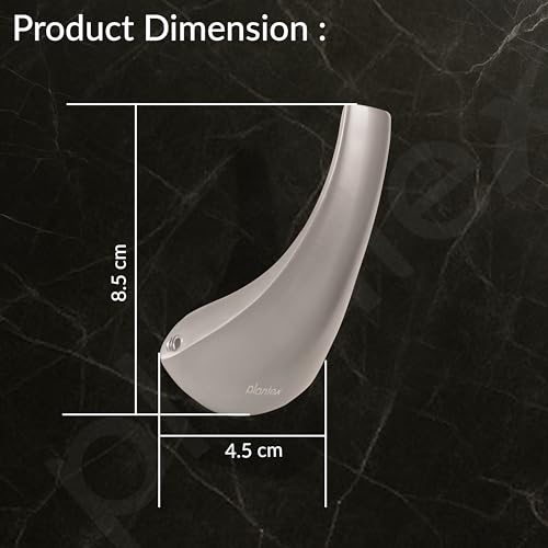 Image of Plantex Smero Pure Brass Made Hooks for Hanging Clothes /Towel Hanger for Bathroom /Robe Hook /Hanger for Living Room - Effect (Satin Matt)