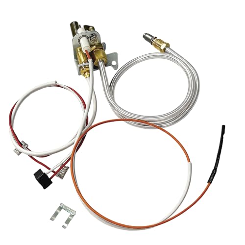 DFD Upgrade 100112330 Water Heater Pilot Assembly Replace 9007876 Thermopile Compatible with 301 300 Series Whirlpool Water Heater Parts & A.O.Smith American State Reliance Kenmore