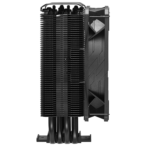 Cooler Master Hyper 212 Black Refroidisseur CPU Ventirad - Finition Aluminium, 4 Caloducs Compacts à Contact Direct Continu, Ventilateur SickleFlow 120 Edge, Brackets LGA1700 & AM5 - Noir