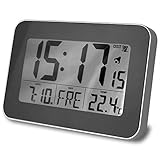 kinderzimmer uhr digital Die Uhr können Sie an die Wand hängen oder mit dem Standfuß als Tischuhr und Wecker nutzen