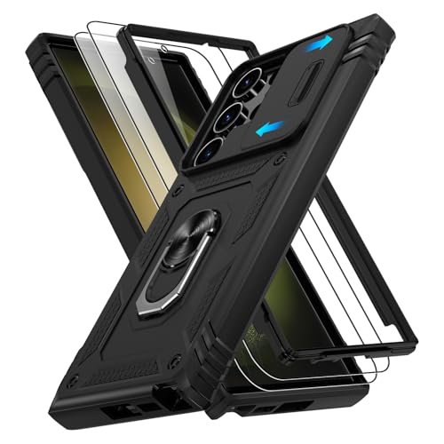Coque pour Samsung Galaxy S23 Ultra antichoc militaire noire avec protection écran