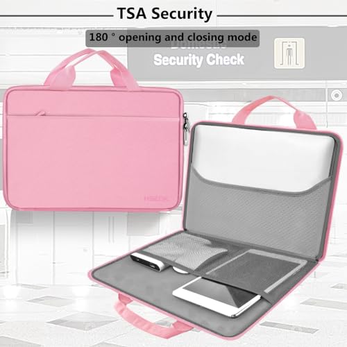 Image of Hseok Laptop Sleeve 13-14 Inch Case Briefcase Compatible with MacBook Neo Pro 14 M5 /M4 /M3 /M2 /M1, All Models 13.3 Mac Air /Pro, XPS 13 14, Most Popular 13 inch-14 inch Notebooks,P01K01