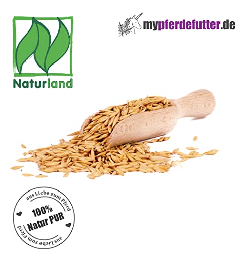 mypferdefutter Bio Hafer - 20kg - von bayrischen Feldern - 100% Natur PUR ohne Zusätze und Melasse - angebaut nach den Standards und Auflagen von Naturland