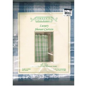 Rideau de douche en tissu tissé déco moderne pour salle de bain moderne