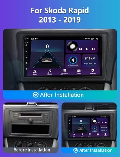 Autoradio Android 13 de 10 pouces compatible Skoda Rapid résolvant les pannes de navigation - 7