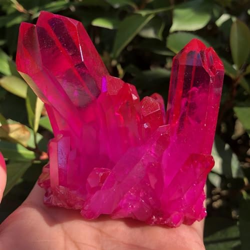 Stone Aura Angel Plating Color Crystal Cluster Quartz Wedding Decoration(Size:2pcs) Gemstone Stone