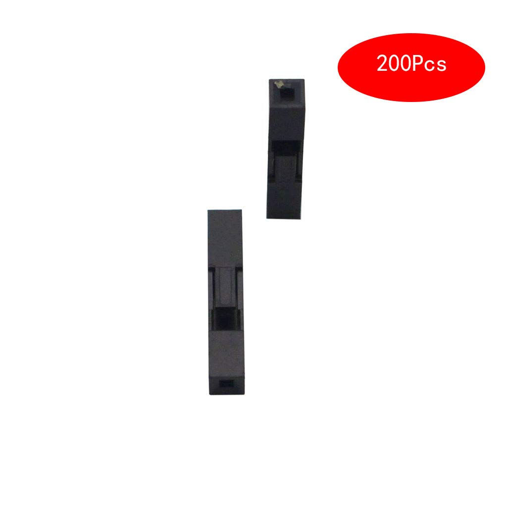 200 Stück 1-polige Gehäusestecker – 2,54 Mm Abstand, Für Dupont-Kabel, Stecker & Buchsen