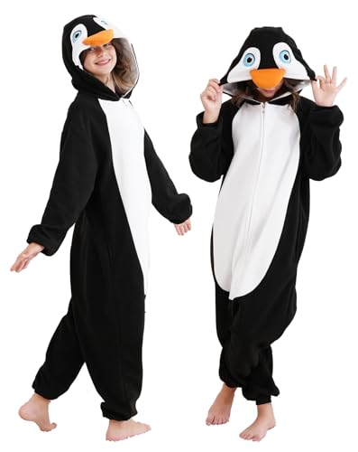 Wisdom Unicorn Animal Kids OnesieCosplay Animal Costume Halloween Onesie Pajamas Home Clothing - The Perfect Costume for Parties and Sleepovers Penguin
