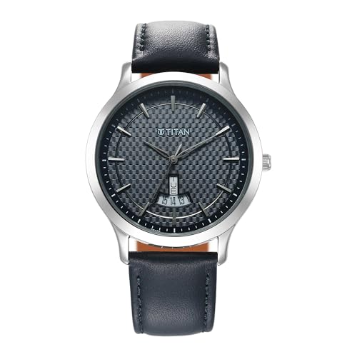 Titan Karishma Quartz Analog Blue Dial Leather Strap Watch for Men-1825SL14 (B0CR3RZGJZ) Amazon Price History, Amazon Price Tracker