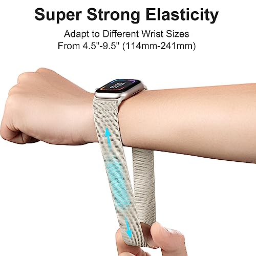 Easuny 2 Pack Elastic Strap Compatible with Apple Watch Strap 38mm 40mm 41mm 42mm - Image 4