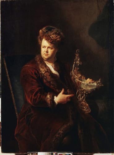 Poster graffiti Antoine Pesne affiche décoration maison portrait Dinglinger mural 60x90