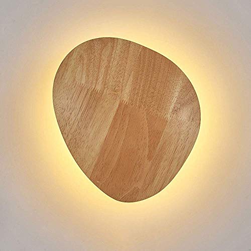 Lámpara de pared de madera moderna para iluminar el dormitorio de noche 2