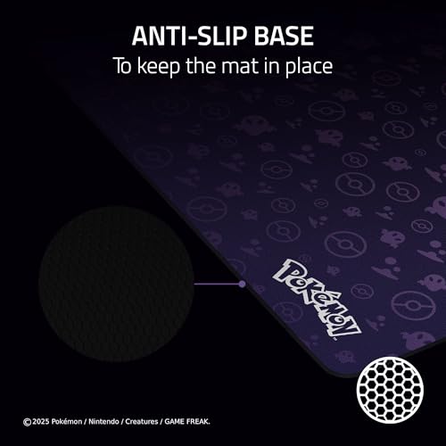 Image of Razer Gigantus V2 XXL Gaming Mouse Pad, Gengar Edition | Textured Micro-Weave Cloth Surface, Thick, High-Density Rubber Foam, Anti-Slip Base