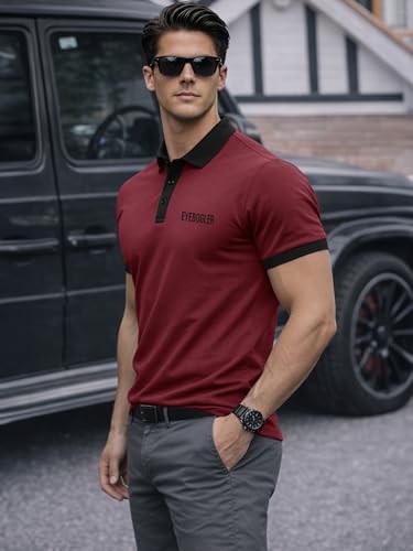 Image of Noble Monk Men's Regular Fit Polo Neck T-Shirt | Half Sleeve