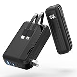 30000mAh大容量 コンセント一体型 モバイルバッテリー 4台同時充電 折りたたみ式プラグ ACプラグ付き LCD残量表示 モバイルバッテリー小型 軽量 22.5W急速充電 安全回路保護 スマートフォン充電器 PDプロトコル対応 PSE認証 iPhone/Android各種スマホ対応 機内持ち込み許可 旅行/出張/アウトドア/停電/防災用 日本語説明書付き(ブラック)