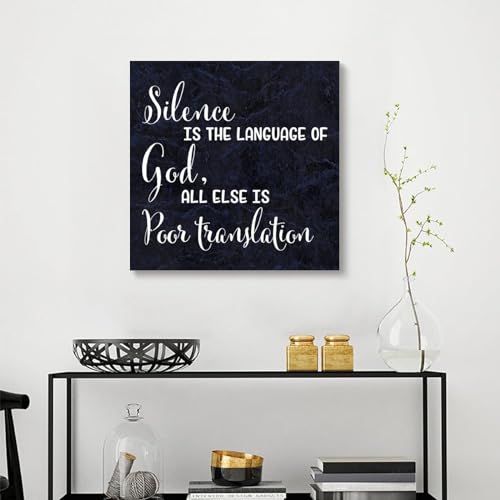 Lienzo motivacional que transforma tu casa en un santuario de paz y silencio 4