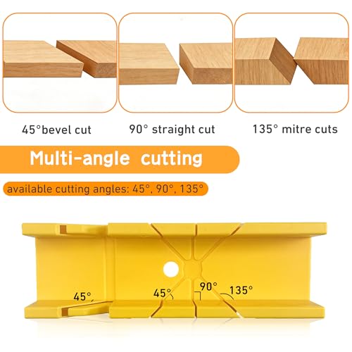 4-Piece Miter Box & Saw Set