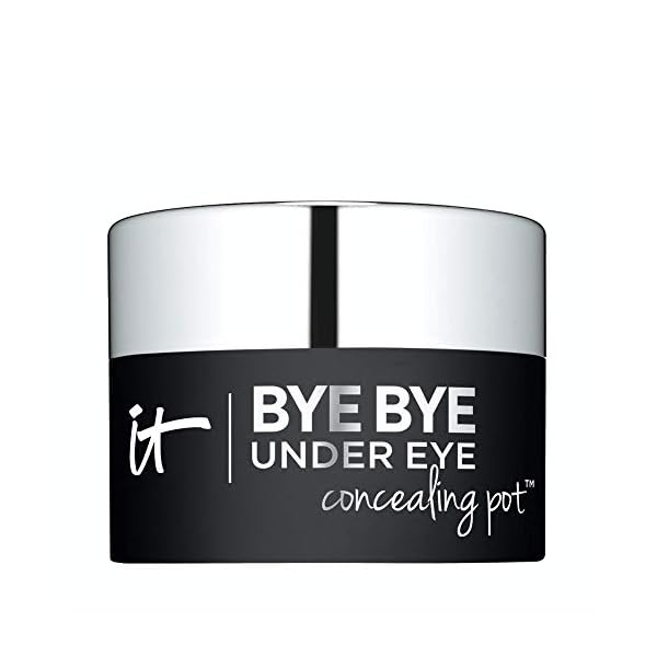 IT Cosmetics Bye Bye Under Eye Concealing Pot, Tan (W) - Skin-Smoothing Eye Cream & Concealer - Covers Dark Circles…