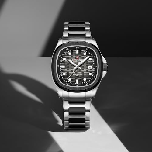 Image of NAVIFORCE NF9240 Square Unique Temperament Strap with dial Analog Watch