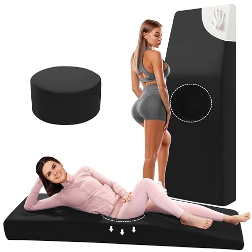 Image of HOMBYS BBL Bed After Surgery for Sleeping with Hole,High Density Foam BBL Mattress with Hole,Brazilian Butt Lift Recovery Pillow After Surgery with Removable Cover (67x22x6.3in)