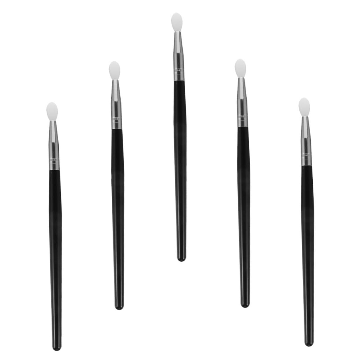 NULYLU Essential Makeup Brush Set 5pcs Silicone Lip Mask Brush Lipstick Eye Shadow Concealer