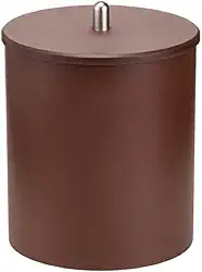 Lixeira de Banheiro 5 Litros Com Tampa Tipo Inox Cozinha Escritório Lavabo Arthi (LIXEIRA - MARROM)