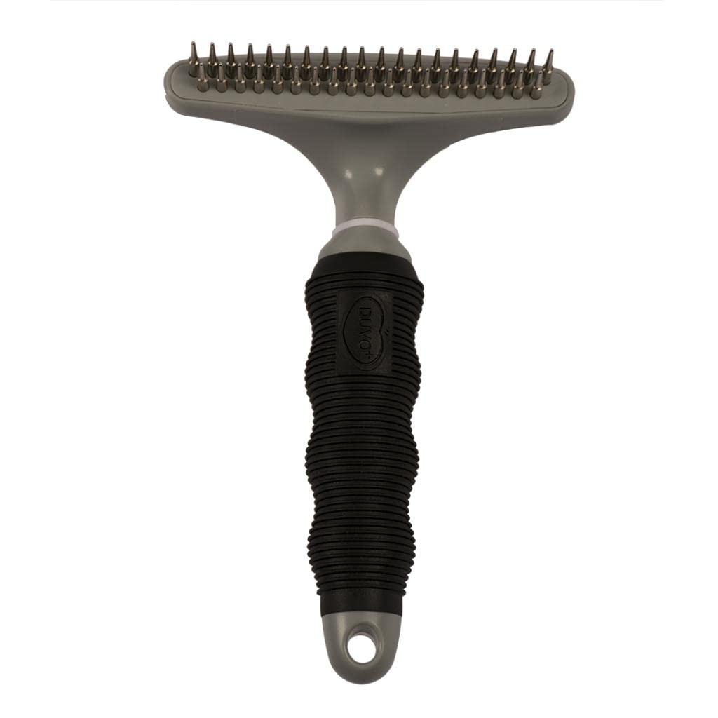 See full amazon price history chart for Duvo+ Dematting Rake for Cats & Dogs, Dematting Tool For Gently Removes Loose Undercoat, Mats, Tangles and Knots, 20 Pins - Black&Grey Duvo+ Dematting Rake for Cats & Dogs, Dematting Tool For Gently Removes Loose Undercoat, Mats, Tangles and Knots, 20 Pins - Black&Grey (B09XF53BRJ) Amazon Price History, Amazon Price Tracker